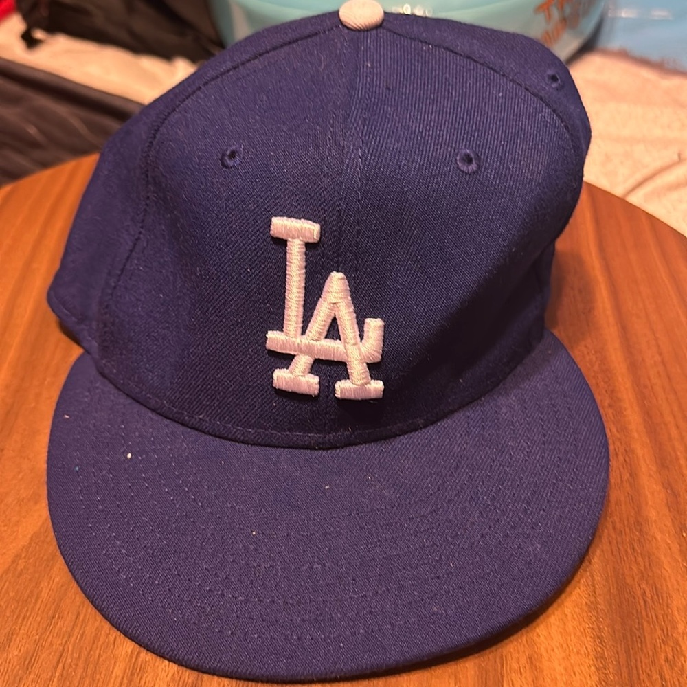 LA Dodgers Fitted hat size 7 3/8 used